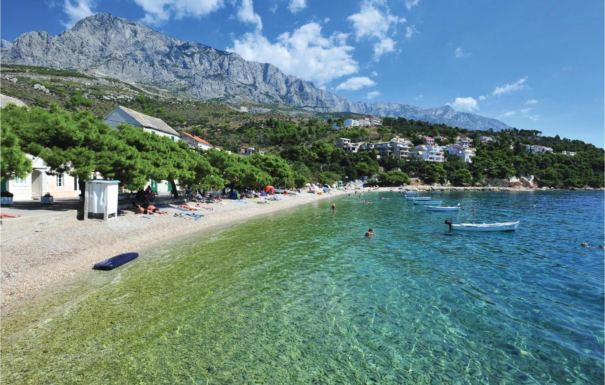 Nice Apartment In Krvavica With House Sea View Dış mekan fotoğraf