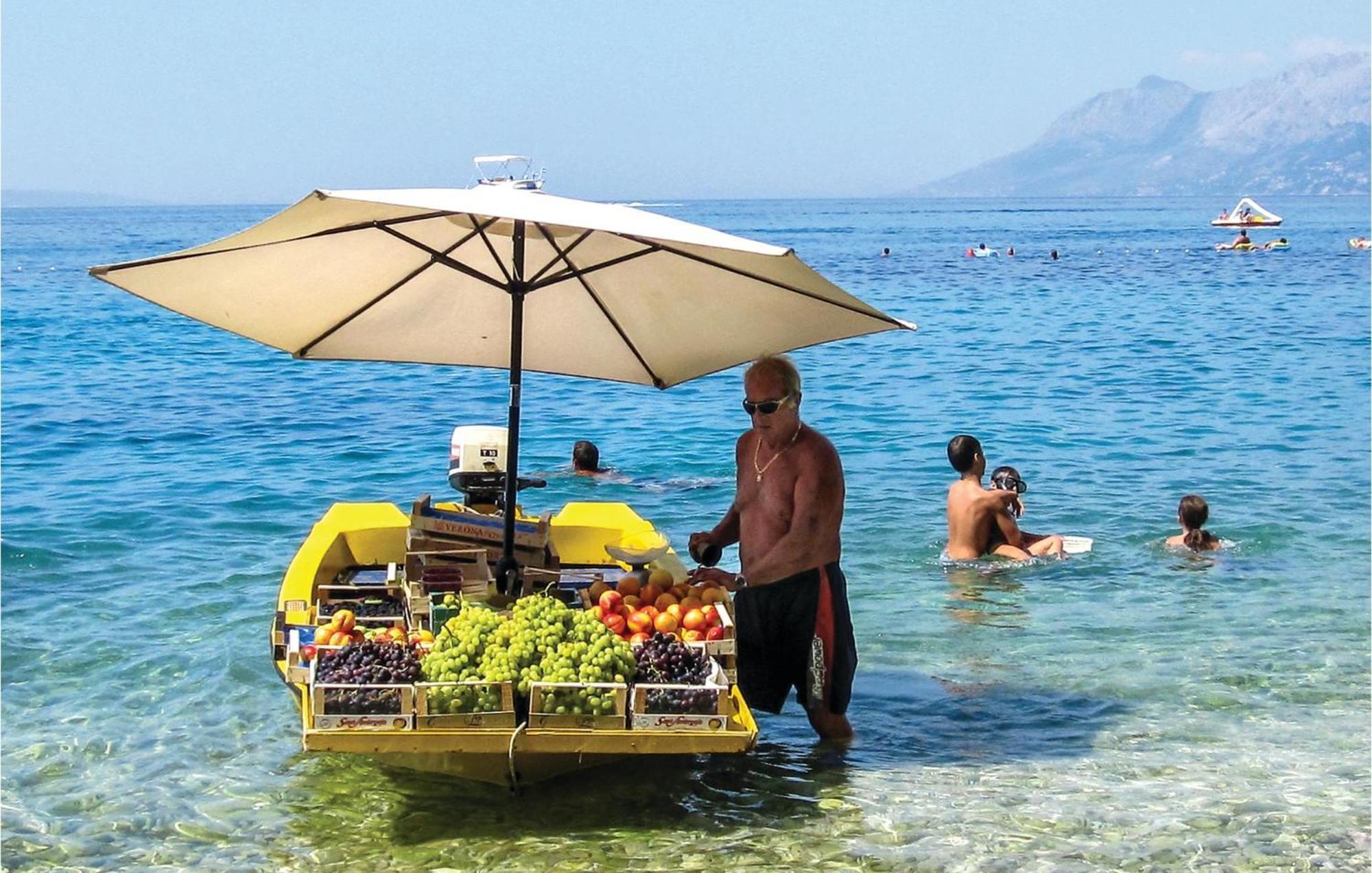 Nice Apartment In Krvavica With House Sea View Dış mekan fotoğraf